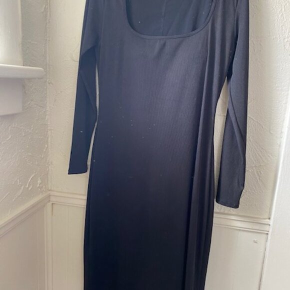 NWOT BLACK POPILUSH SHAPEWEAR LARGE MAXI DRESS FOR DATES & EVENTS - Picture 4 of 6